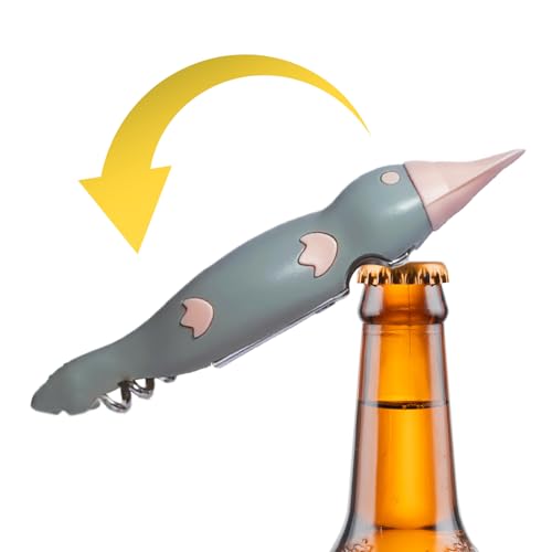 Abrebotellas Magnético | Abrelatas De Latas De Cerveza | Abretapas de Latas para Vino Leche Refresco Cerveza con Forma de Animal de Pico Plano | Para Decoración Restaurante Bar Pícnic