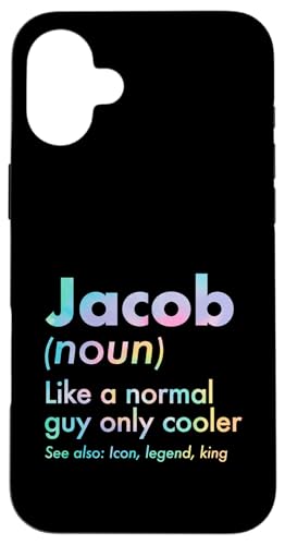 Jacob Like A Normal Guy Only Cooler Legend King �t�@�[�X�g�l�[�� �X�}�z�P�[�X iPhone 16 Plus �p