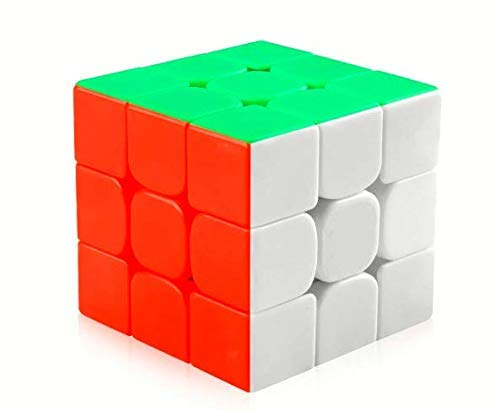 ISKA The Amazing Smart [iq Tester] Sticker Less 3x3x3 Magic Cube - Anti Stress for Anti-Anxiety Adults Kids - Best high Speed Puzzle Toy Turns Quicker and More Precisely- Multi Color