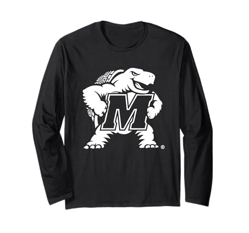 Maryland Terrapins Mascot Logo Officially Licensed Long Sleeve T-Shirt