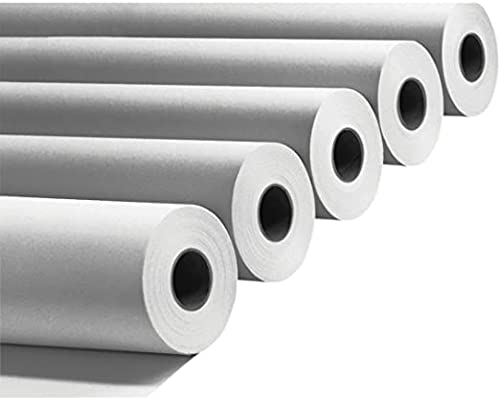 Confezione 4 Rotoli Plotter 625mm x50 m 90 gr/mq Anima 50 Carta Bianca compatibili per HP e EPSON STYLUS