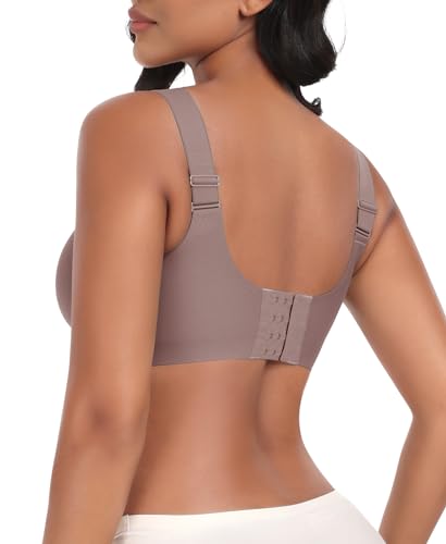 Image of Ganado Jelly Bras for Women No Underwire Wireless Seamless Push Up Bra Full Coverage Tshirt Bras Supportive Padded Bra