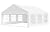 20x20ft Party Tent Outdoor Wedding Tent Heavy Duty Large Canopy Carport with Removable Sidewalls for Parties, Wedding, Outdoor Events