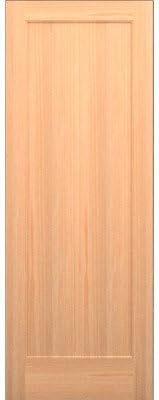 Wood 1 Panel Slab Interior Door Species: MDF, Opening Width: 3/0