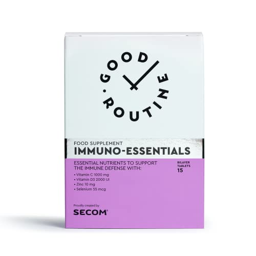 IMMUNO-Essentials (15 Bilayer Tablets) Supports The innate and Acquired Immune System, Essential nutrients: Vitamins C & D3, Minerals Zinc & Selenium, sustained Effect Throughout The Day. IMMUNO-Essentials (15 Bilayer Tablets) Supports The innate and Acquired Immune System, Essential nutrients: Vitamins C & D3, Minerals Zinc & Selenium, sustained Effect Throughout The Day.