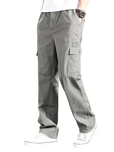 Image of Cargo for Men || Cotton Cargo Pant || Drawstring Waist Pant (Also Available in Plus Sizes) (W-Cargo-117-120)