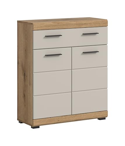xonox.home – Standschrank Scout 74x88x31 cm in Evoak Oak und Kaschmir...
