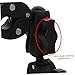 Alipis Vertical Mount Motorcycle Accessory Easy Install Car Mobile Phone Holder Clamp