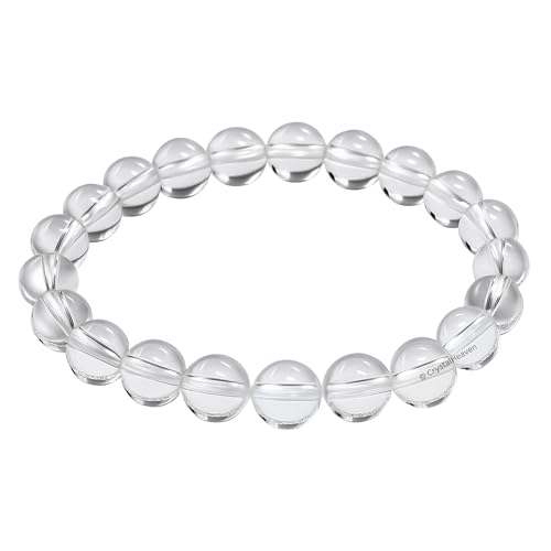 Image of Certified Clear Quartz Bracelet for Women Men with Healing Crystal
