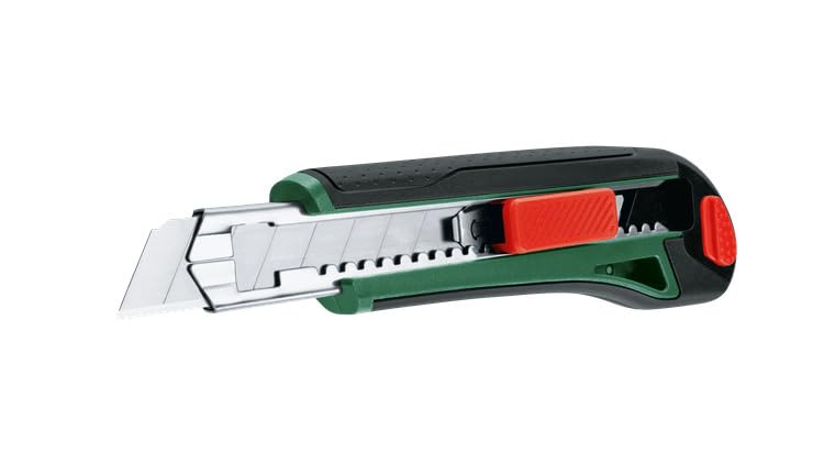 BOSCH Snap Off Knife | Snap-Off Blade for Sharp Edges | Durable Hardened Steel Blade | Ergonomic Non-Slip Handle | Precise Cuts for Packaging, Crafts & Intricate Tasks-image-26