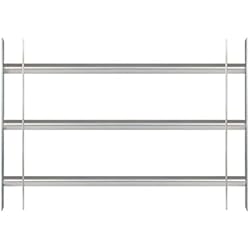 Cerraduras Para Rejas Extensibles Alberts 563707 Reja de ventana Secorino Basic | Extensible para ventanas exteriores | Reja antirrobo | Galvanizada en azul | 450 x 700-1050 mm