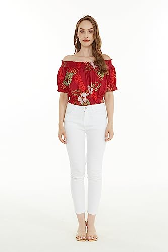 Image of Matchable Family Hawaiian Luau Men Women Girl Boy Clothes in Pineapple Garden Burgundy