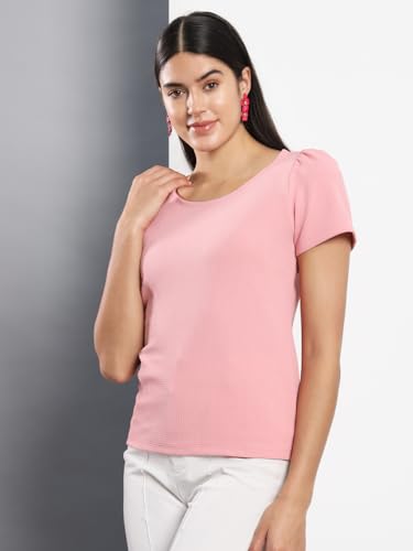 Image of Q - RIOUS Casual Solid Womens Regular Top