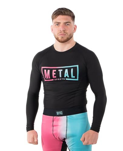 T-shirt Rashguard METAL BOXE Performance manches longues haut de gamme résistant aux frottements