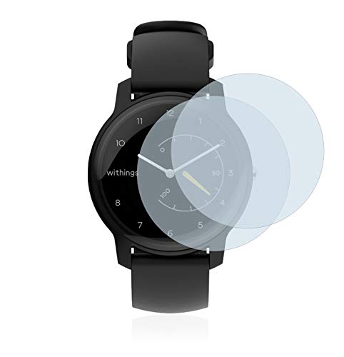 BROTECT Full-Cover Screen Protector compatibel met Withings Move ECG (2 Stuks) - Full-Screen Schermbeschermer, 3D Curved