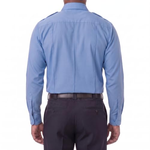 Image of First Class 100% Polyester Short & Long Sleeve Zippered Uniform Shirt 4 Pocket Hidden, Law Enforcement BDU Zipper Closure.