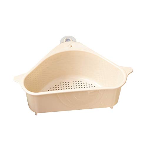 Preisvergleich Produktbild Rehomy Abflussregal, Küchenspüle, dreieckiger Siebkorb, Aufbewahrungsregal mit Saugnapf für Küche und Badezimmer