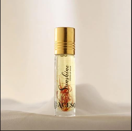 Aceso Sunshine Liquid Lip Balm - Enriched with Pure Apricot Oil, Castor Seed Oil, Kashmiri Saffron, Honey, and Natural Glycerin for Deep Hydration and Nourishment.-picture-57