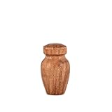 BHAVATU Memorials & Funerary Acacia Wood Small Keepsake Cremation Urn for Human Ashes - Memorials Mini Sharing Personal Funeral Urn for Pet or Human (2.5' x 2.5' x 4')