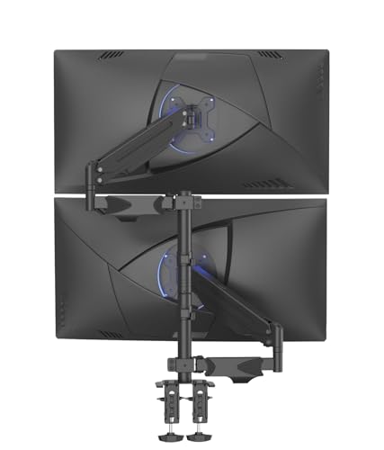 Image of Suptek Dual Monitor Mount Stand-Height Adjustable Gas Spring Monitor Arm Desk Mount for 2 Computer Screens 17 to 34 inches - Each Arm Holds up to 24.25lbs (MD8822)