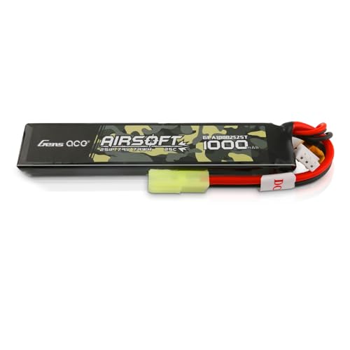 Gens ace 25C 1000mAh 2S1P 7.4V Airsoft Battery with TMY Plug