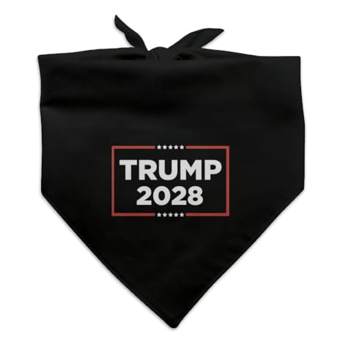 GRAPHICS & MORE Trump 2028 Dog Pet Bandana - Black