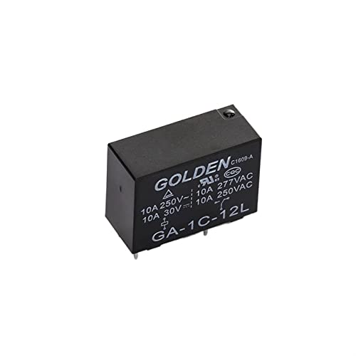 2PC GA-1C-12L Power Relay 10A250V 0.54W 12V Home Appliance Relay Multi Purpose Relay