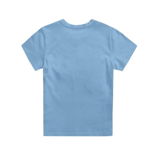 Summer Short Sleeve T-Shirt for Unisex Kids 2-16 Years Round Neck Comfortable and Breathable2