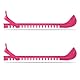 NQEUEPN Verstellbarer Schlittschuhschutz, Rutschfester Eislaufkufenschutz mit Einstellschnalle Hockey-Schlittschuhe Kufenschoner Eiskunstlauf-Zubehör für Männer Frauen (Rosa)