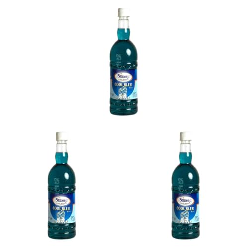 Image of SHREEJI Cool Blue Syrup Mix with Water for Making Juice Pet Bottle, 750, Liquid (Pack of 3)