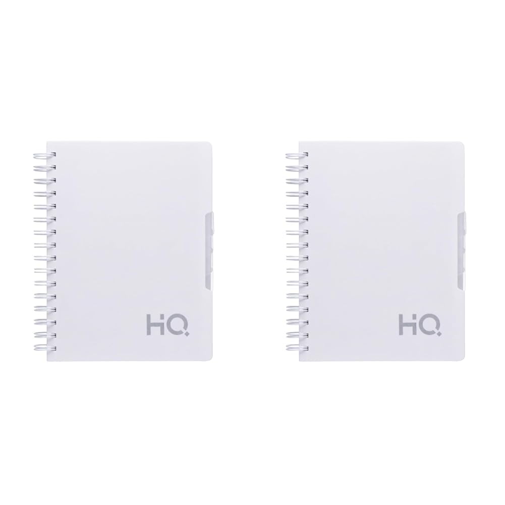 Navneet HQ | Five Subject Spiral Wiro Bound Notebook | 14.8 cm X 21 cm | 300 Pages | White (Pack of 2) (B0D846MNBJ) Amazon Price History, Amazon Price Tracker