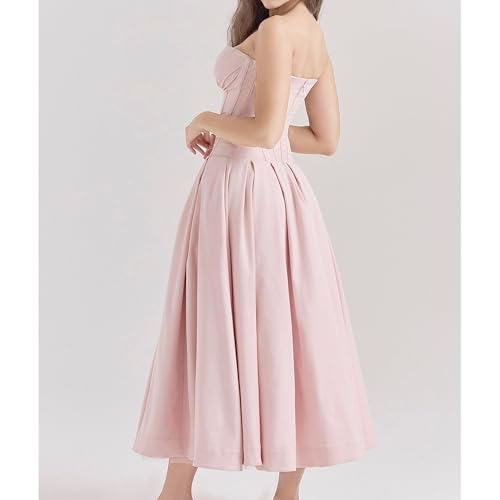 Robe de mariée tendance longue en drapé froncé rose XL