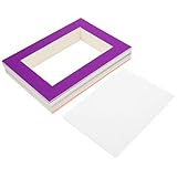 VILLFUL 30 Stück Wandmontierter Einzelrahmen A4 Karton Bilderrahmen Selbstgemacht Ölgemälde Papierrahmen Dekoration für Wohnzimmer Schlafzimmer Ausstellungsrahmen Papp Fotorahmen Fein