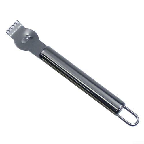 Herramienta ralladora de limón con cabeza de acero inoxidable perfecta para decoración de alimentos y tareas de pelado (negro)