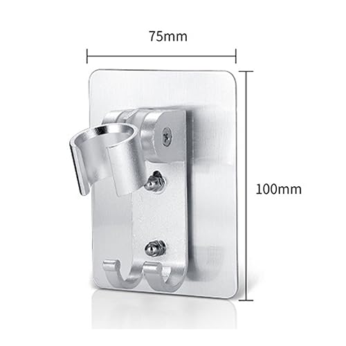 Support de douche réglable sans poinçon en aluminium pour flexible - 3
