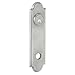 Baldwin R032.FD Pair of 10.53" Height Arch Dummy Rosettes, Satin Chrome