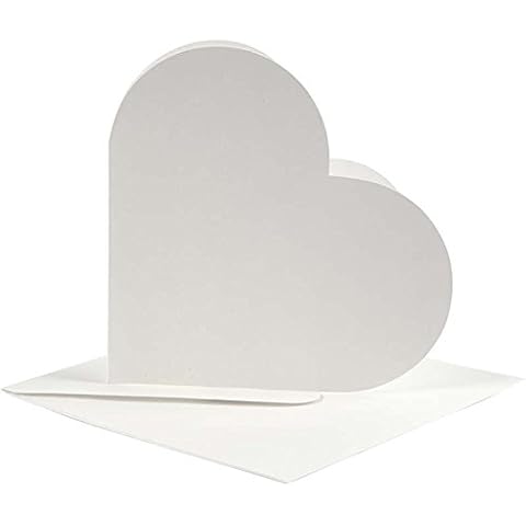23760 Create Craft - Heart-Shaped Cards off-white 10pk Cover