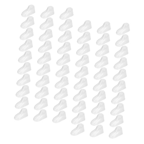 HOOTNEE Modelo Transparente para Pies De Ñiño 9 Cm De PVC Molde para Pies De Niños Soporte De Exhibición para Zapatos y Calcetines para Tiendas 60 Piezas