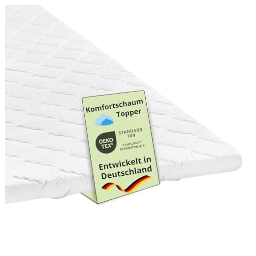 Bodyprotect Matratzenauflage Topper Komfortschaum 140 x 200 x 6 cm, waschbar bis 60 Grad, weiß 7 Bodyprotect Matratzenauflage Topper Komfortschaum 140 x 200 x 6 cm, waschbar bis 60 Grad, weiß