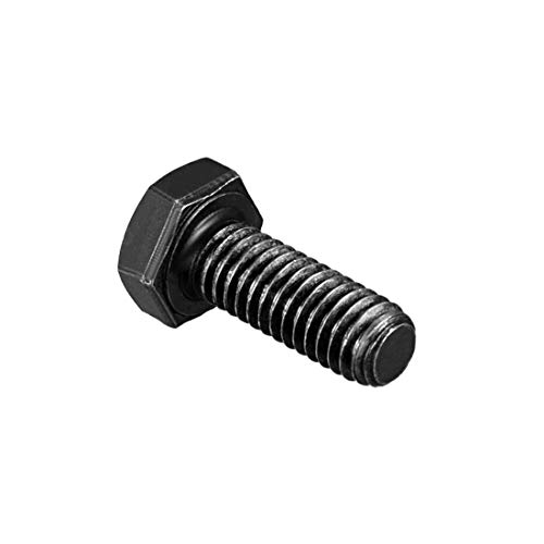Image of uxcell M6x16mm Hex Head Left Hand Screw Bolts Fastener Carbon Steel Black 5pcs