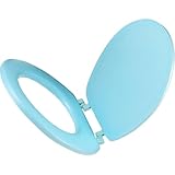 OUNONA Tapa de Asiento de Inodoro Eva Gruesa Asiento Blando Uo para Inodoros Estándar Funda Lavable y Reutilizable Azul Doméstico para Baño y Viaje