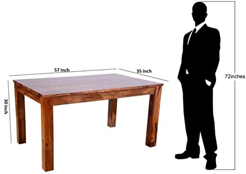 GM CRAFT Solid Sheesham Wood Six Seater Dining Set for Dining Room Restaurant Hotels Cafe, Wooden Dining Set, Sheesham Wood Dining Set,06 2