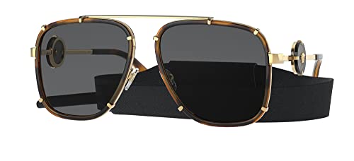 Versace Man Sunglasses Black Frame, Dark Grey Lenses, 60MM
