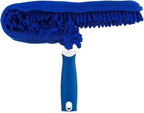 Image of UngerConnect and CleanMicrofiberCeiling FanDuster,Household CleaningSupplies,Reusable and MachineWashableSleeve Compatible with ThreadedPoles for HigherAccess 2inch Brush Thickness(Pack of 6)