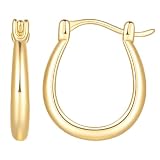 9ct Gold Hoop Earrings for Women Hypoallergenic Gold Earrings