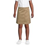 Lands' End Uniform Chino Skort Above The Knee Khaki Kids 10