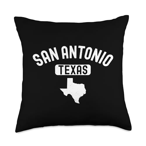 San Antonio Texas USA Flag Lone Star BBQ Austin Dallas 210 Throw Pillow