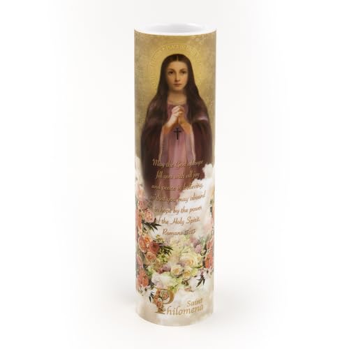 Image of St Philomena LED Flameless Devotional Prayer Candle