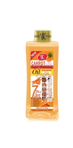 Soft 7 CARROT Oil Natural Moisturizing Oil for Face and Body All Skin Types 6.7oz /200ml