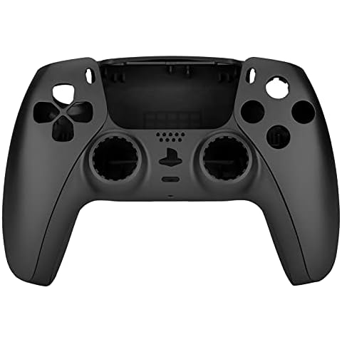 Replacement Shell For PS5 Controller DIY Gamepad Shell For PS5 Controller Shell Cover Compatible with PS5 Controller Custom Plates Cover Controller Housing Shell Case Cover For PS5 (Black) Cover